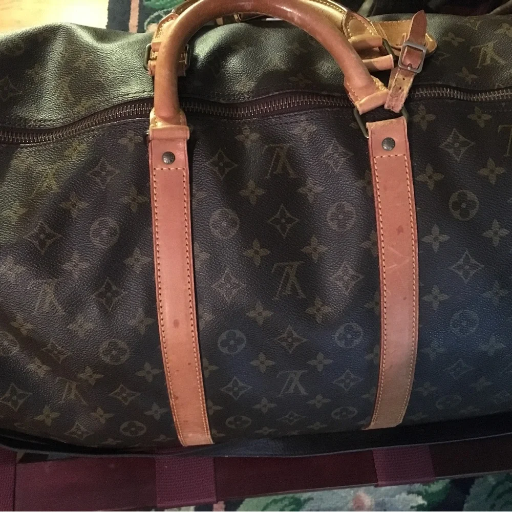 LOUIS VUITTON BANDOULIERE KEEPALL DUFFLE BAG 60